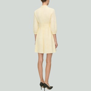 Women's Cotton Short Sleeve Professional Dress