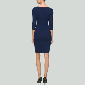 Polyester Spandex Pencil Career Dress