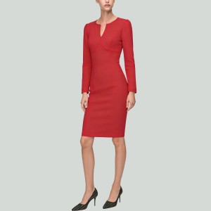 Summer V-Neck 3/4 Sleeve Dress