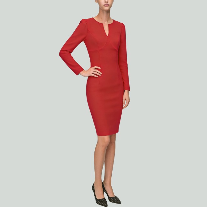 Summer V-Neck 3/4 Sleeve Dress