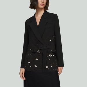 Tassel Beaded Diamond Casual Women's Blazer