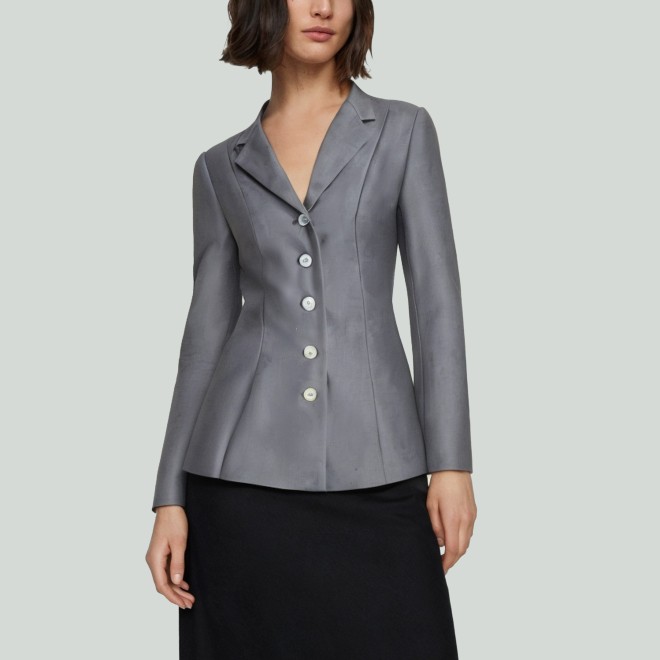 Women's Solid-Color Lapel Blazer