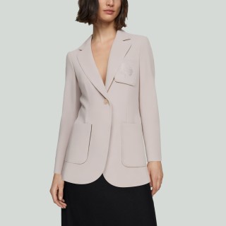 Elegant Solid-Color Women's Blazer