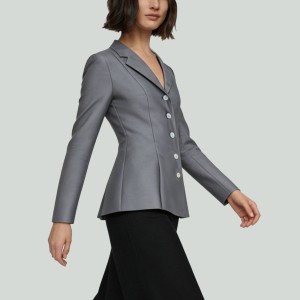 Women's Solid-Color Lapel Blazer