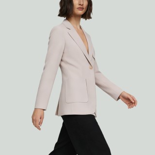Elegant Solid-Color Women's Blazer