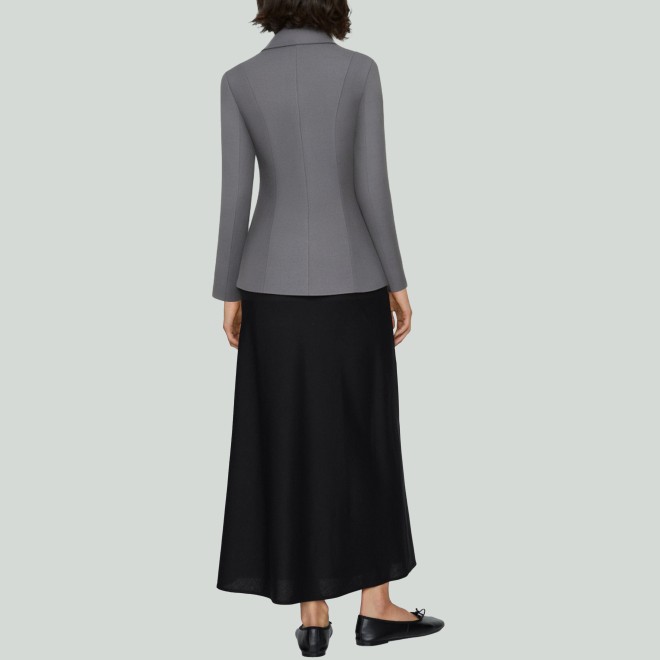 Women's Solid-Color Lapel Blazer