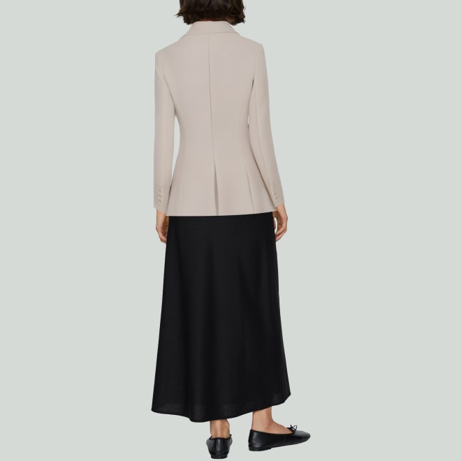 Elegant Solid-Color Women's Blazer