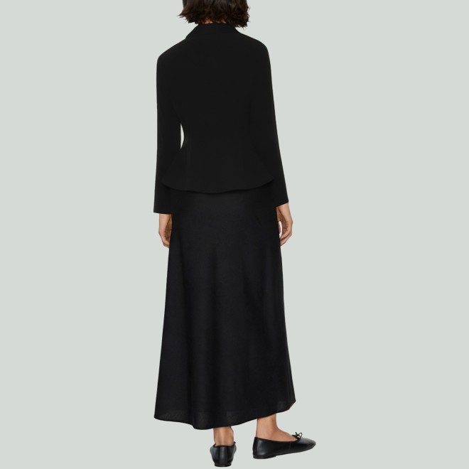 Velvet V-Neck Metal Button Women's Blazer