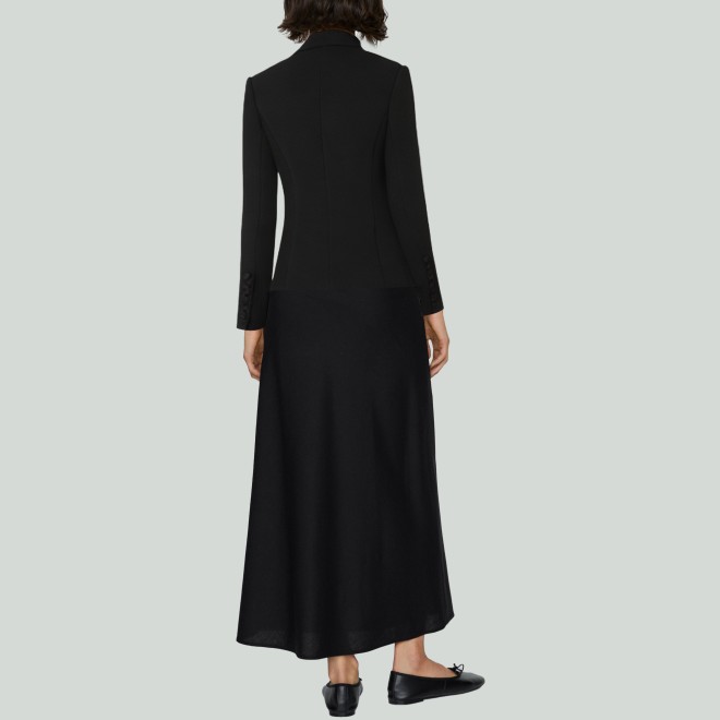 Elegant Beaded Button Diamond Blazer Jacket