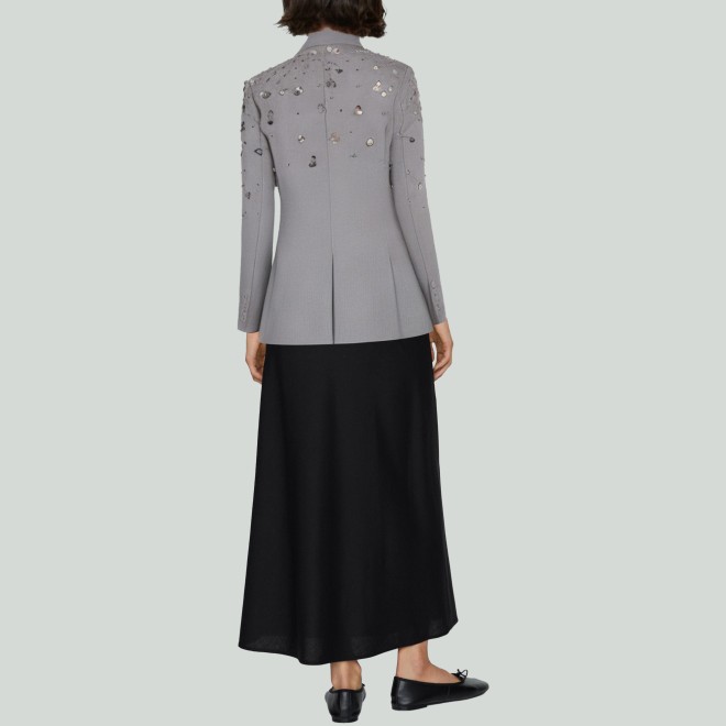 Beaded Sequin Casual Loose Women's Blazer