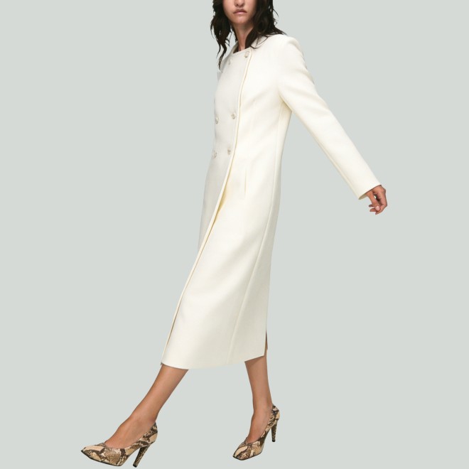 Double-Breasted Simple Women's Trench Coat