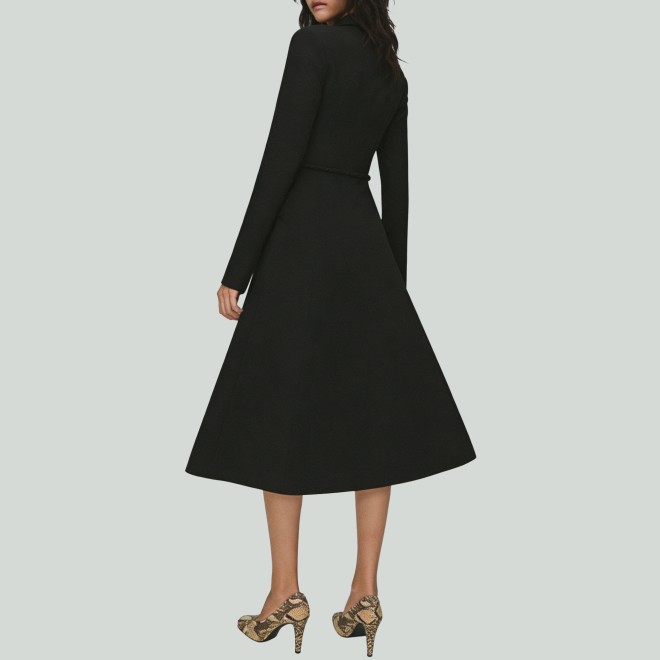 Elegant Belted Single-Breasted Long Trench Coat