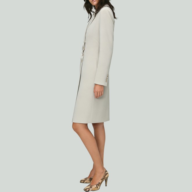 Simple Single-Breasted Women's Trench Coat