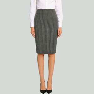 Pinstripe Bodycon Pencil Skirt