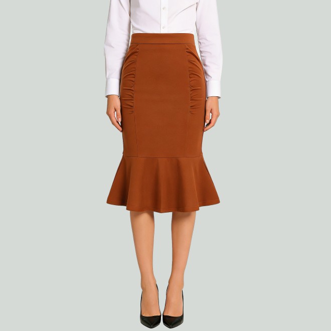 Vintage High-Waist Mermaid Skirt