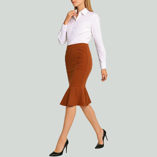 Vintage High-Waist Mermaid Skirt