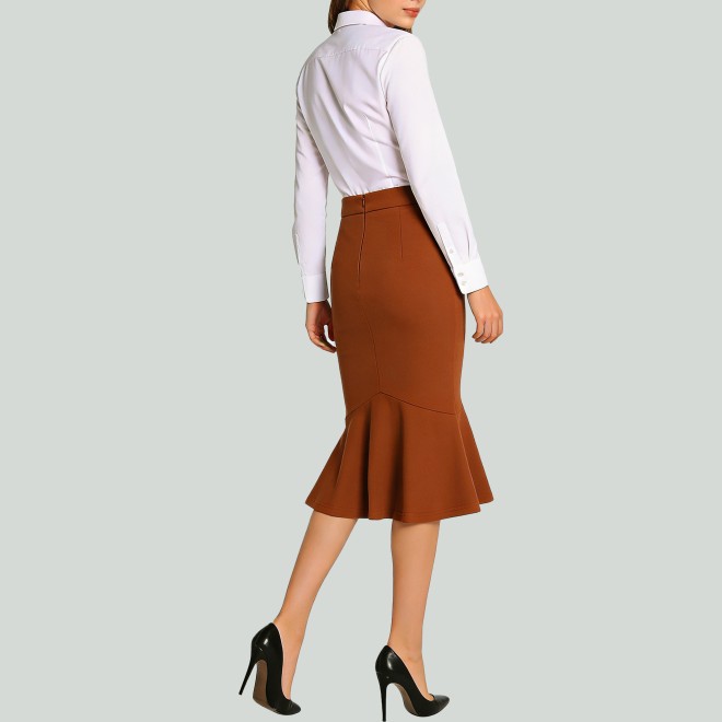 Vintage High-Waist Mermaid Skirt