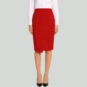 Patchwork Knit Pencil Skirt