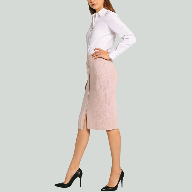 Women's Suede-Knit Pencil Skirt