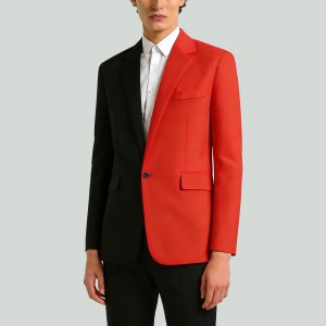 Two-Tone Slim Fit Suit Jacket
