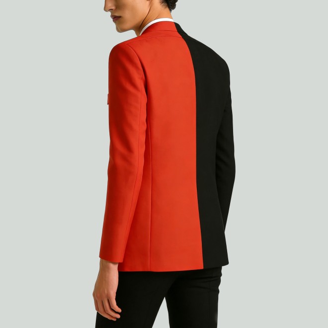 Two-Tone Slim Fit Suit Jacket