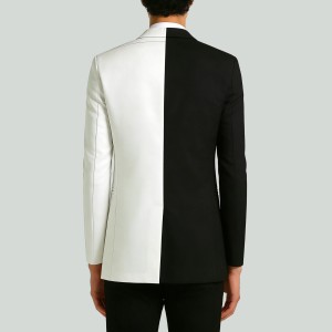 Men's Slim Casual Print Jacket Coat