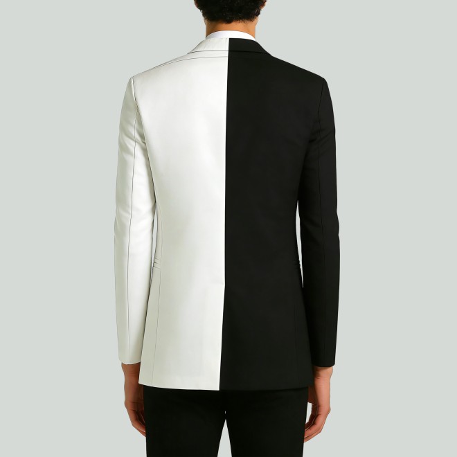 Men's Slim Casual Print Jacket Coat