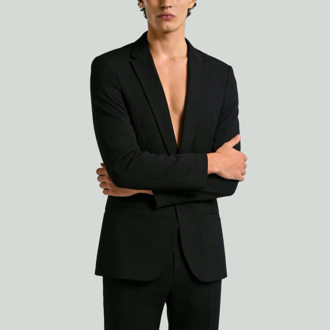 Men's Solid-Color Suit Jacket