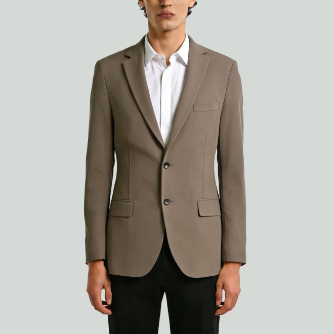 Men's Slim Fit Single-Breasted Suit Jacket