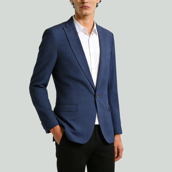 Plus-Size Breathable Men's Business Blazer