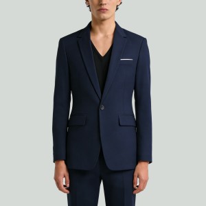 Men's Classic Slim-Fit Suit Jacket