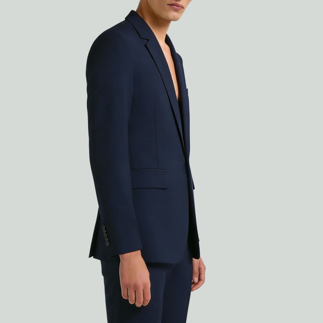 Men's Classic Slim-Fit Suit Jacket