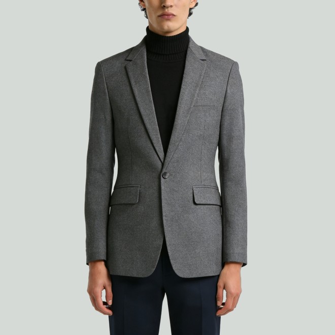 Men's Slim Fit Thickened Trench Coat