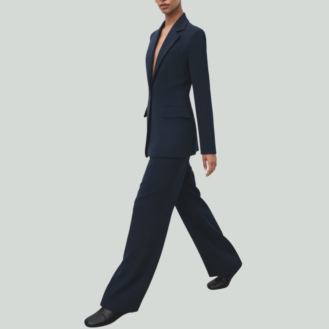 Women's Grey Suit Jacket Professional Set