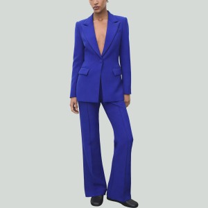 Women's Suit Jacket and Flare Pants Set