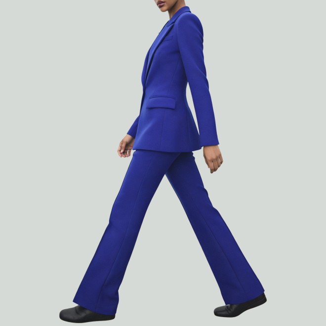 Women's Suit Jacket and Flare Pants Set