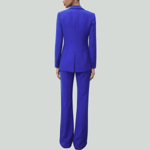 Women's Suit Jacket and Flare Pants Set