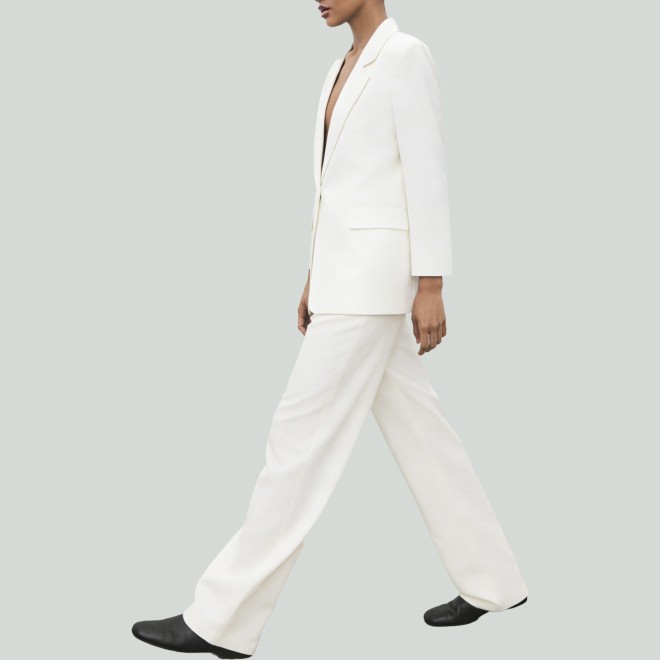 Women's Casual White Blazer