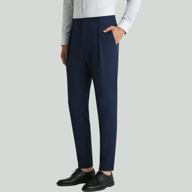 Men's Slim-Fit Stretch Twill Dress Pants