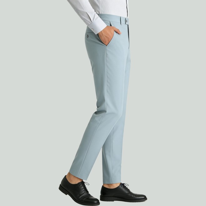 Casual-Fit Single-Breasted Trousers