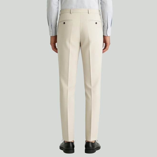 Men's Solid-Color Stylish Breathable Zip-Fly Dress Pants