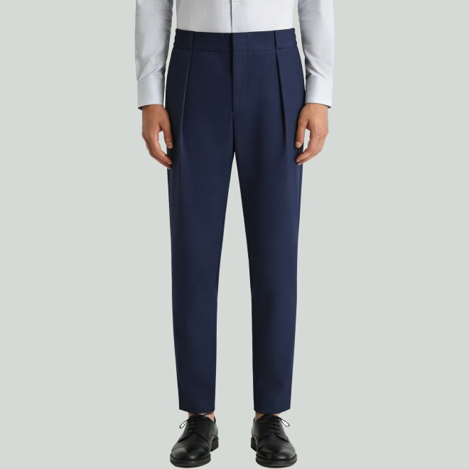 Men's Slim-Fit Stretch Twill Dress Pants
